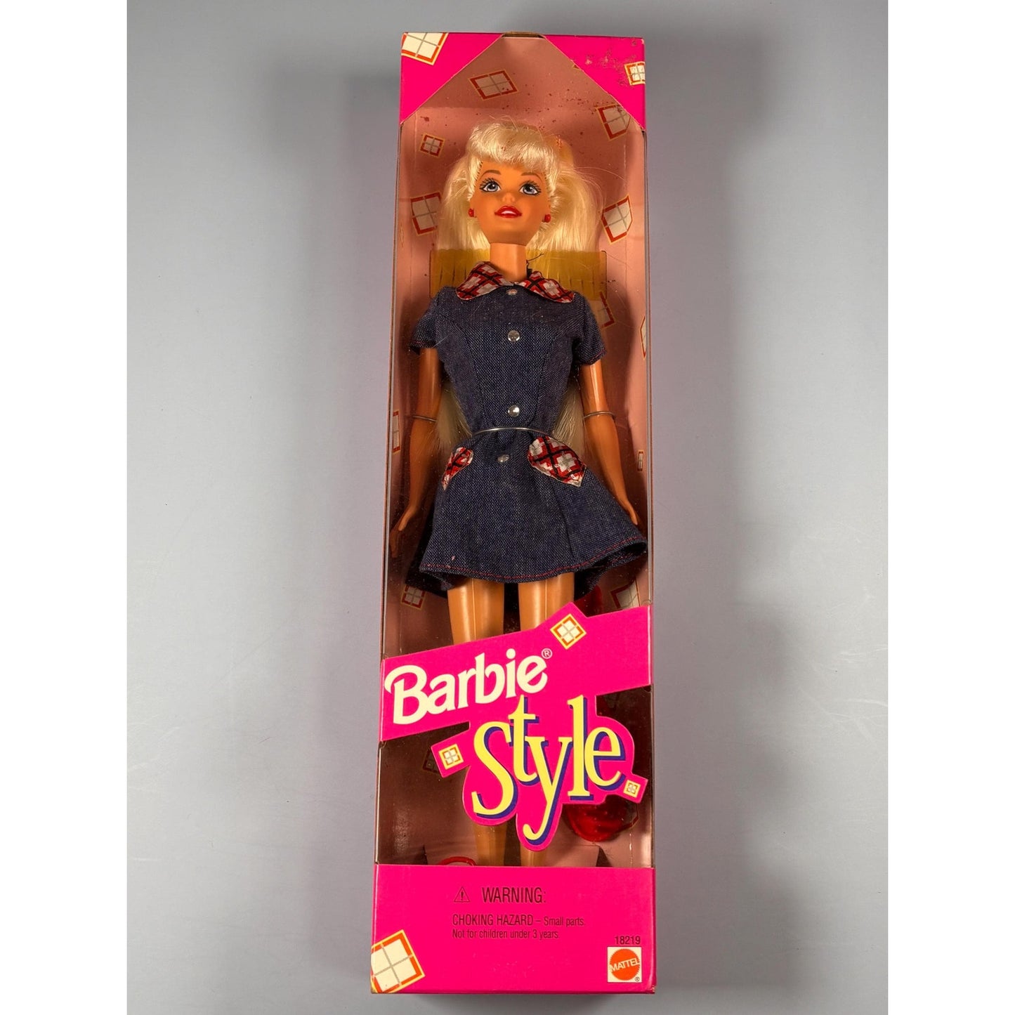 1997 Mattel Style Barbie #18219 Jean Dress New Vintage
