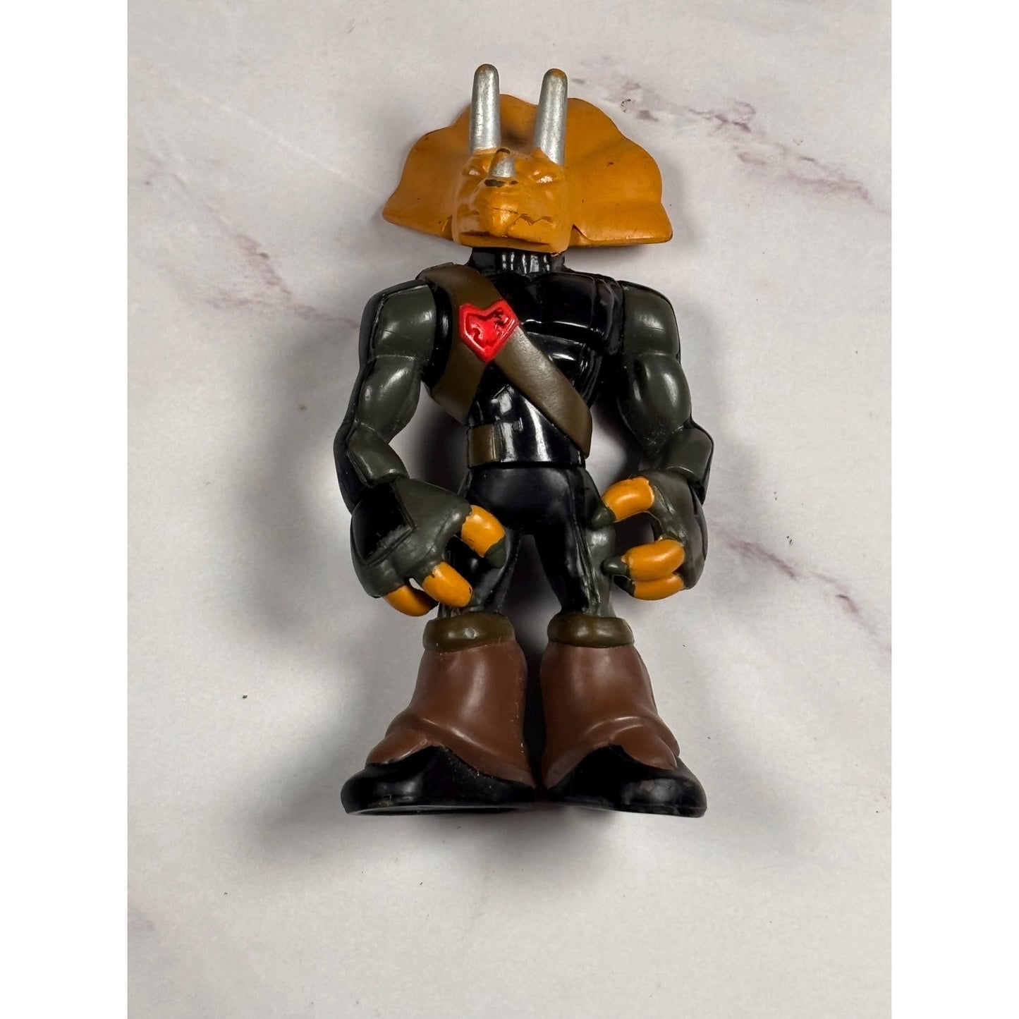 2007 Playmates TMNT Teenage Mutant Ninja Turtles Triceraton Warrior 3” Figure