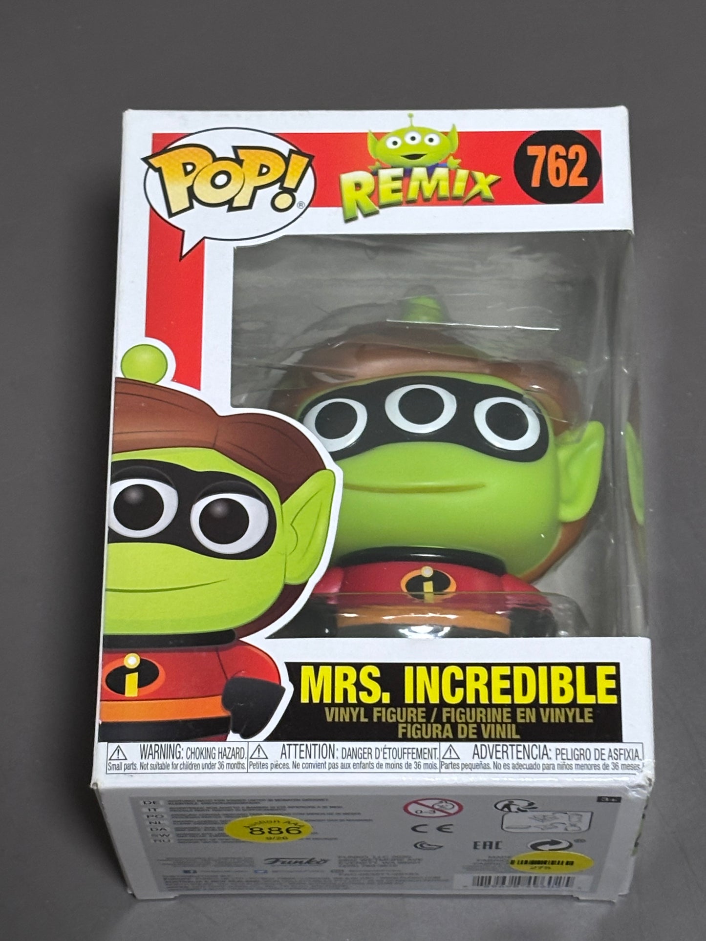 Funko Pop! Disney Pixar Mrs. Incredible Alien Remix #762 Vinyl Figure - New