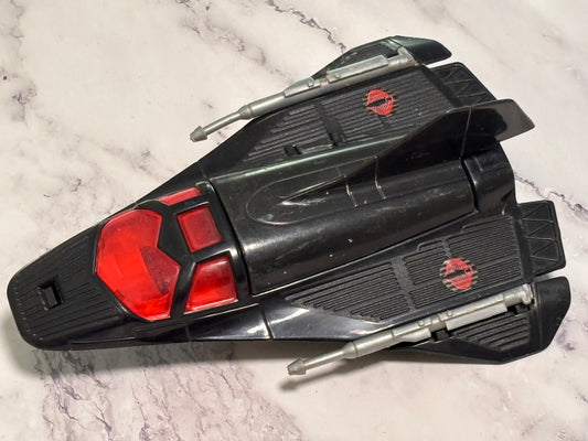 GI Joe Night Raven Recon Drone Jet Plane Vintage 1986 ARAH Vehicle Black Red