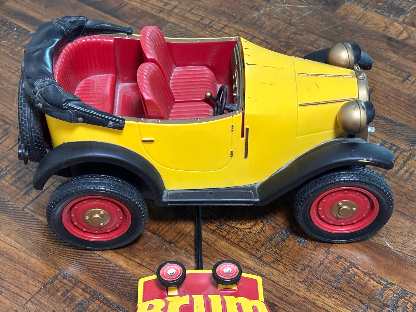 Vintage Radio Shack Brum Convertible Car Roadster Jalopy With Remote