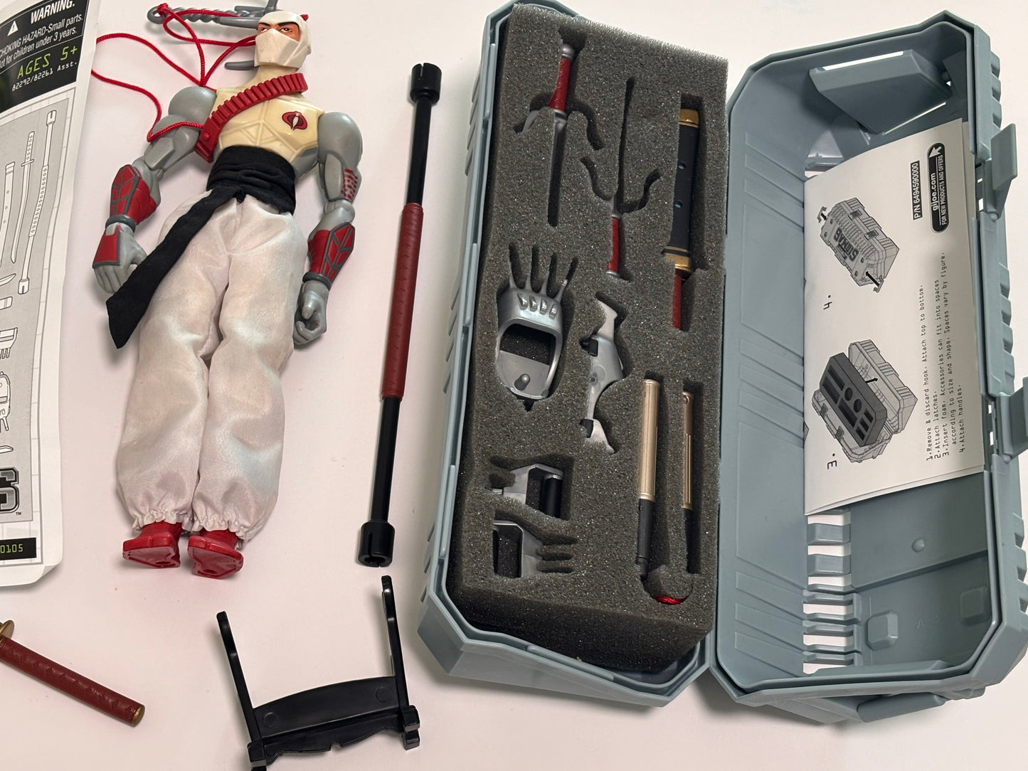 GI Joe Sigma 6 Six Storm Shadow 8" Action Figure Hasbro Toy 2005 Razor Ninja