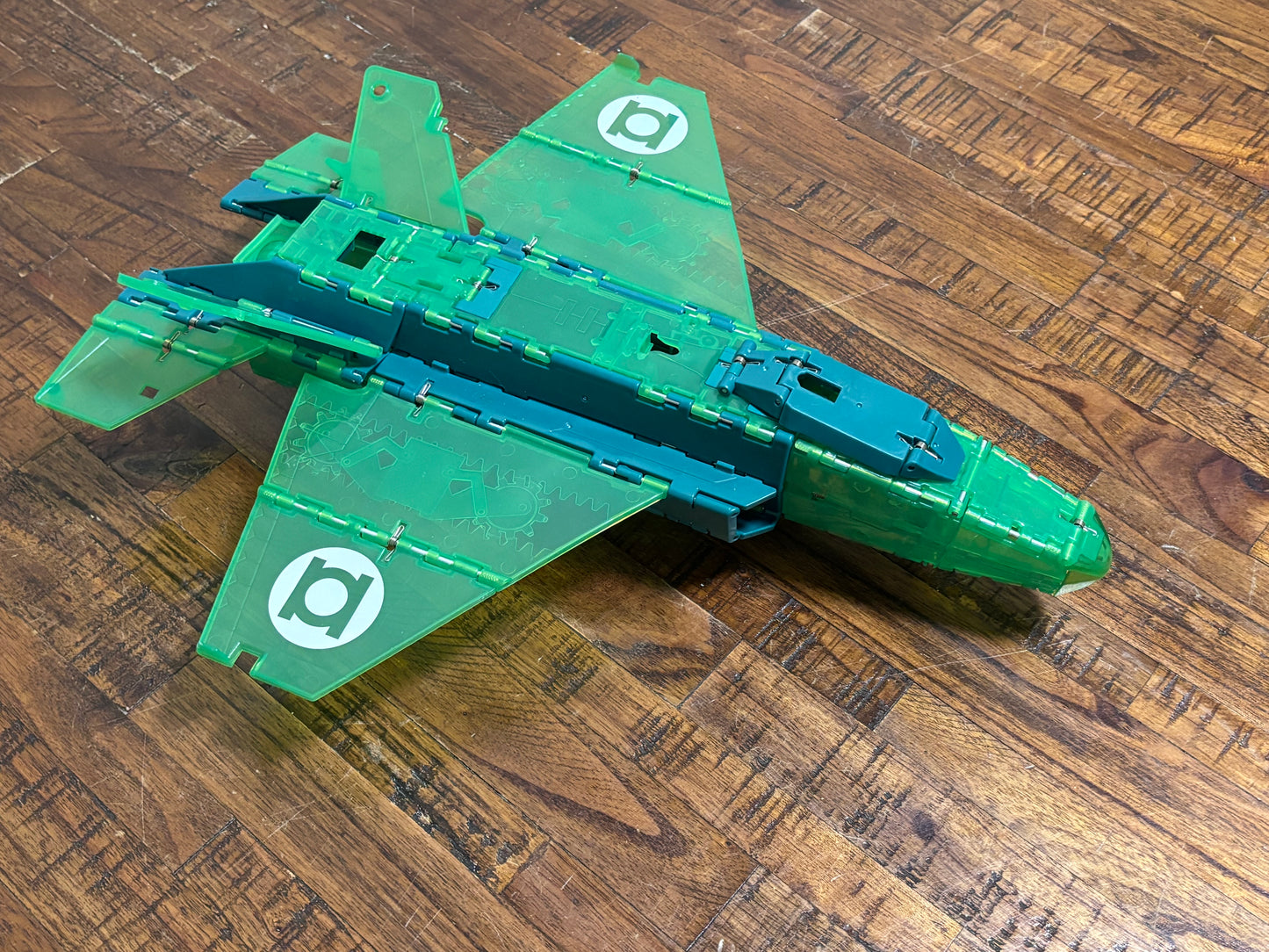 Green Lantern Hal Jordan Ring Blast Jet With Figure Transforms Jet To Tank