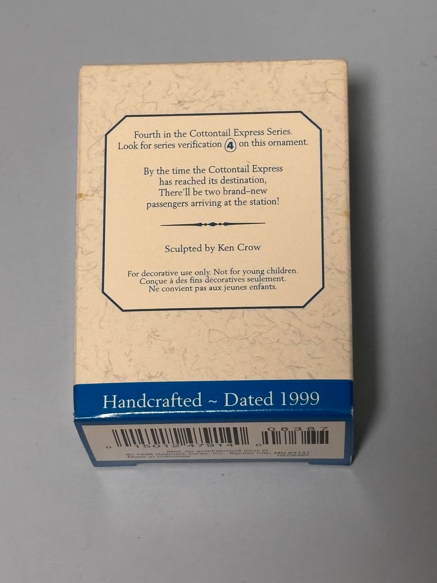 Hallmark Ornament 1998 Easter Cottontail Express Flatbed Car Collector's Series