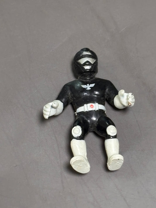 Super Robotic Black Rangers Loose 2.25" Action Figure Power Rangers PVC