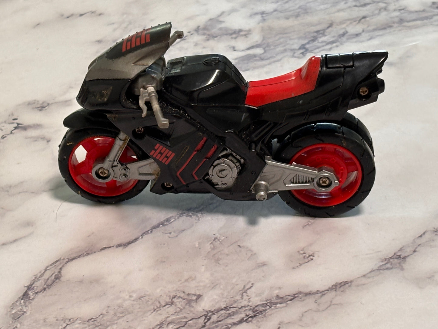 Vintage Harbro GI Joe Retaliation Ninja Speed Motorcycle Cycle Bike 2012 Red