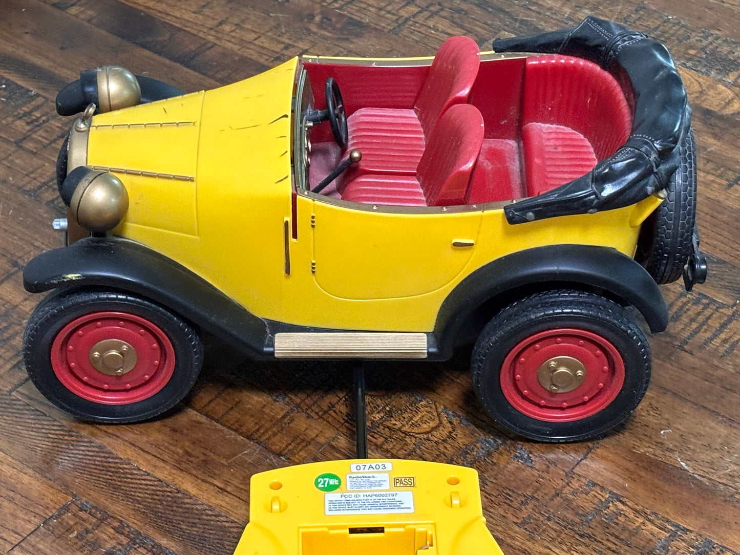 Vintage Radio Shack Brum Convertible Car Roadster Jalopy With Remote