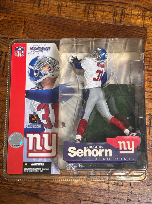 McFarlane Sports Picks NFL Football New York Giants Jason Sehorn Series 4 2002 Action Figure New