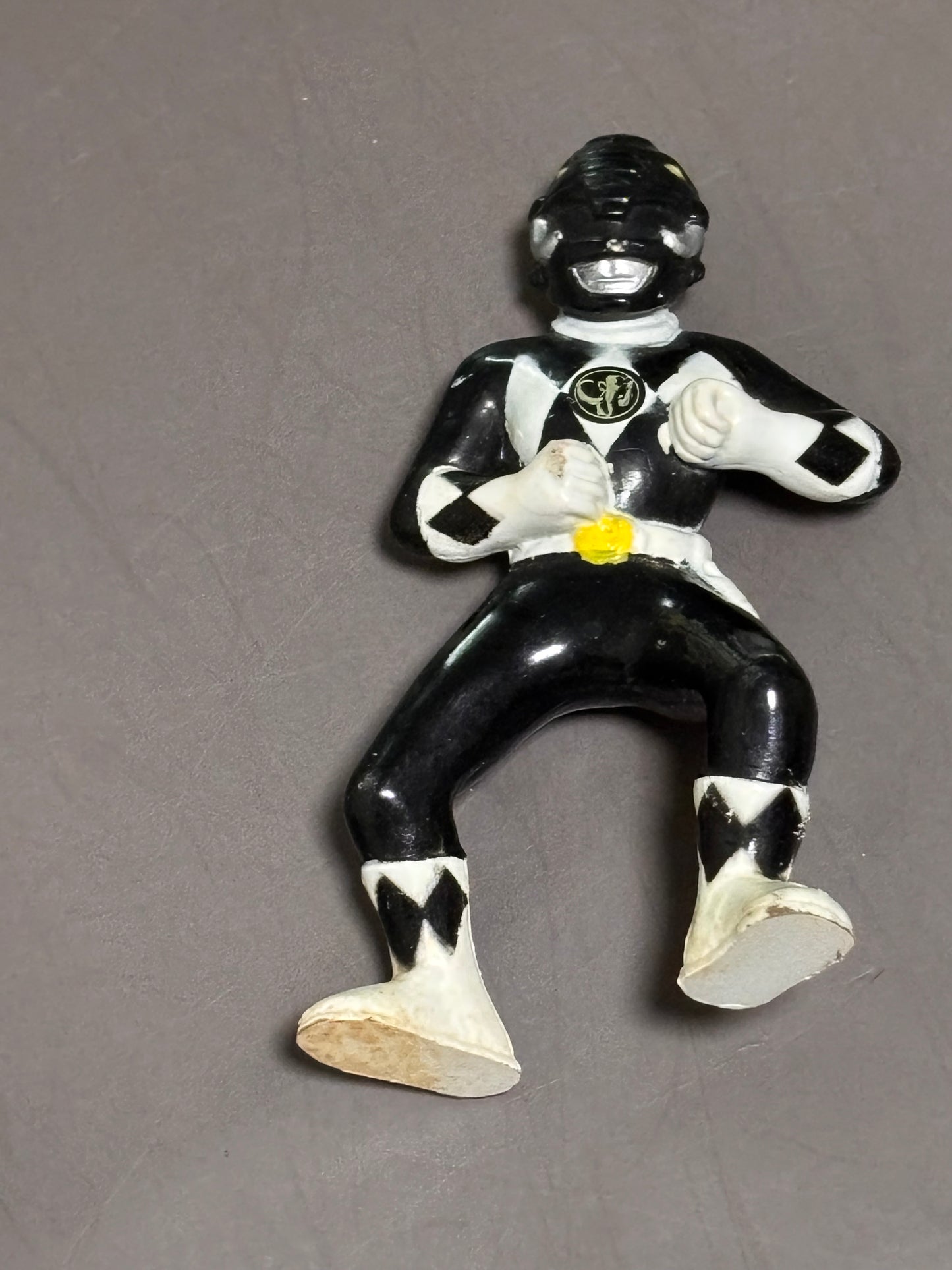1994 Saban MIghty Morphin Power Rangers Mini 3" Black Power Ranger Figure