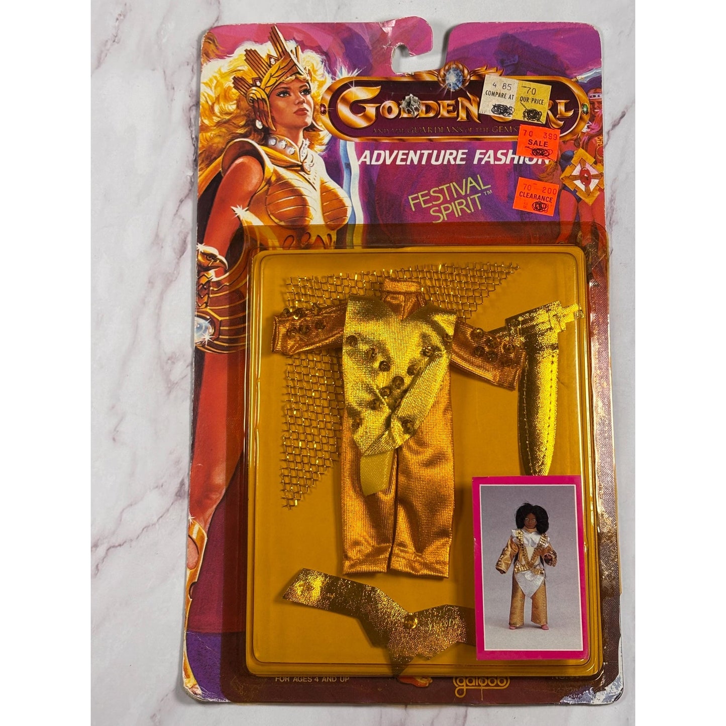 Golden Girl Onyx Festive Spirit Adventure Fashion Outfit Vtg 1984 Galoob New