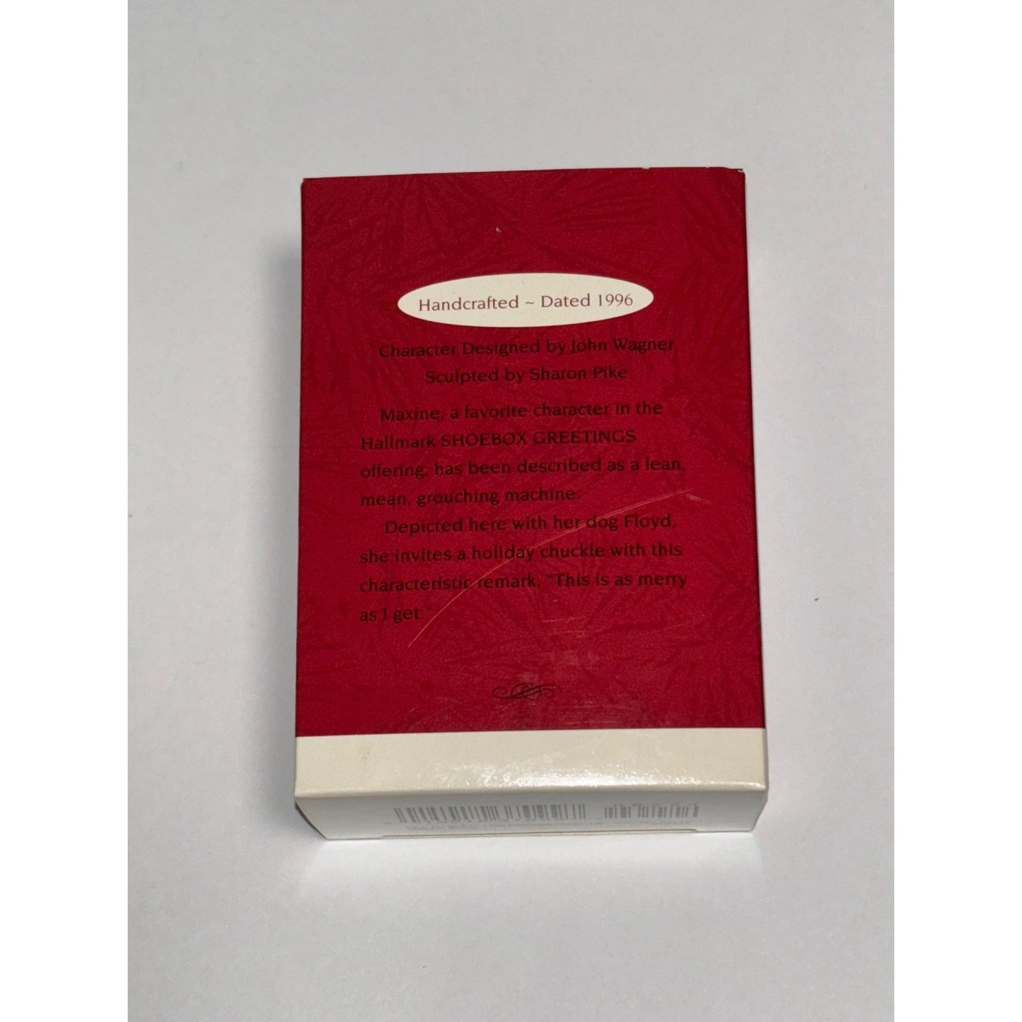 Hallmark Keepsake Ornament Maxine This is as Merry As I Get 1996 Shoebox
