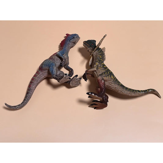 Lot of 2 Adventure Force Allosaurus & Dilophosaurus Large Dinosaur Toy