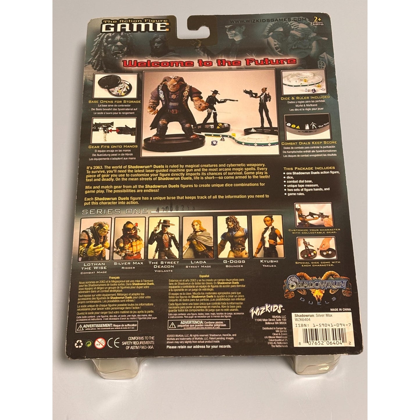 Shadowrun Heroclix Silver Max Rigger Action Figure Set Game Wizkids 2003 NEW
