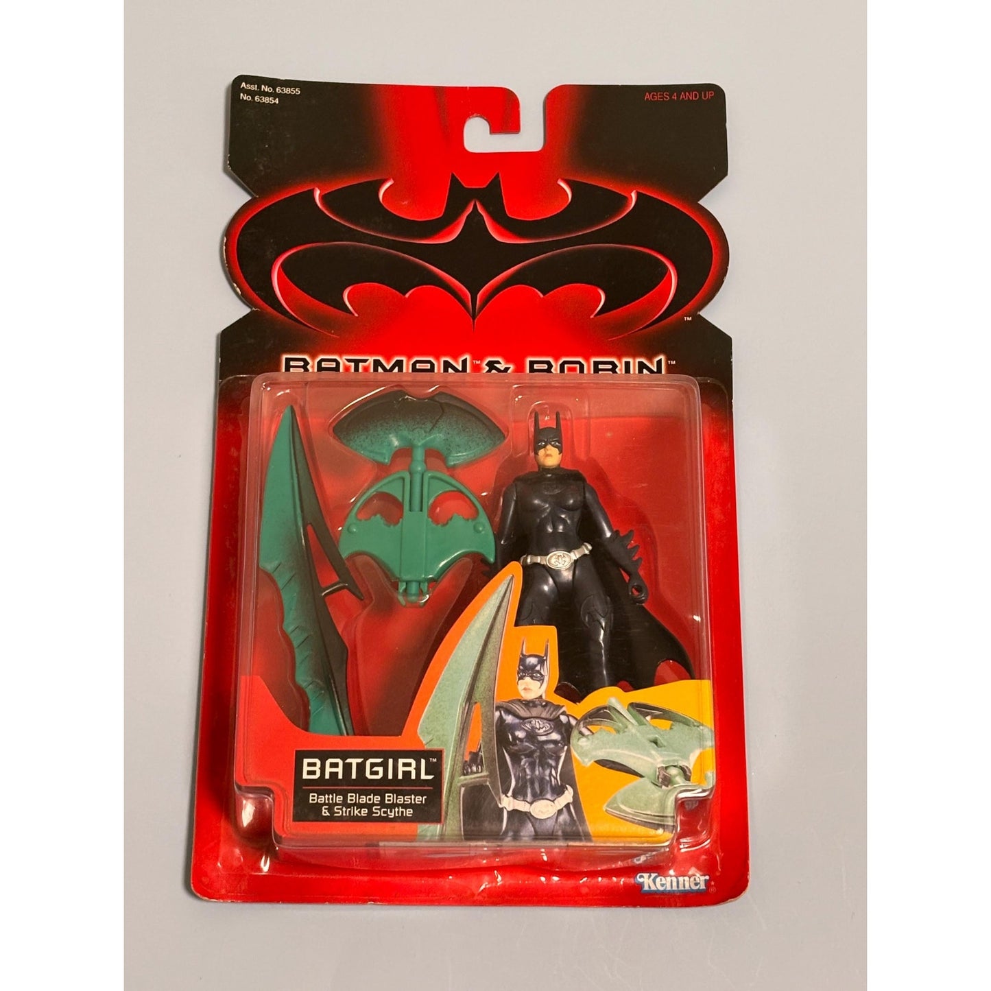 1997 Kenner Batman & Robin BATGIRL Figure w blade blaster strike scythe