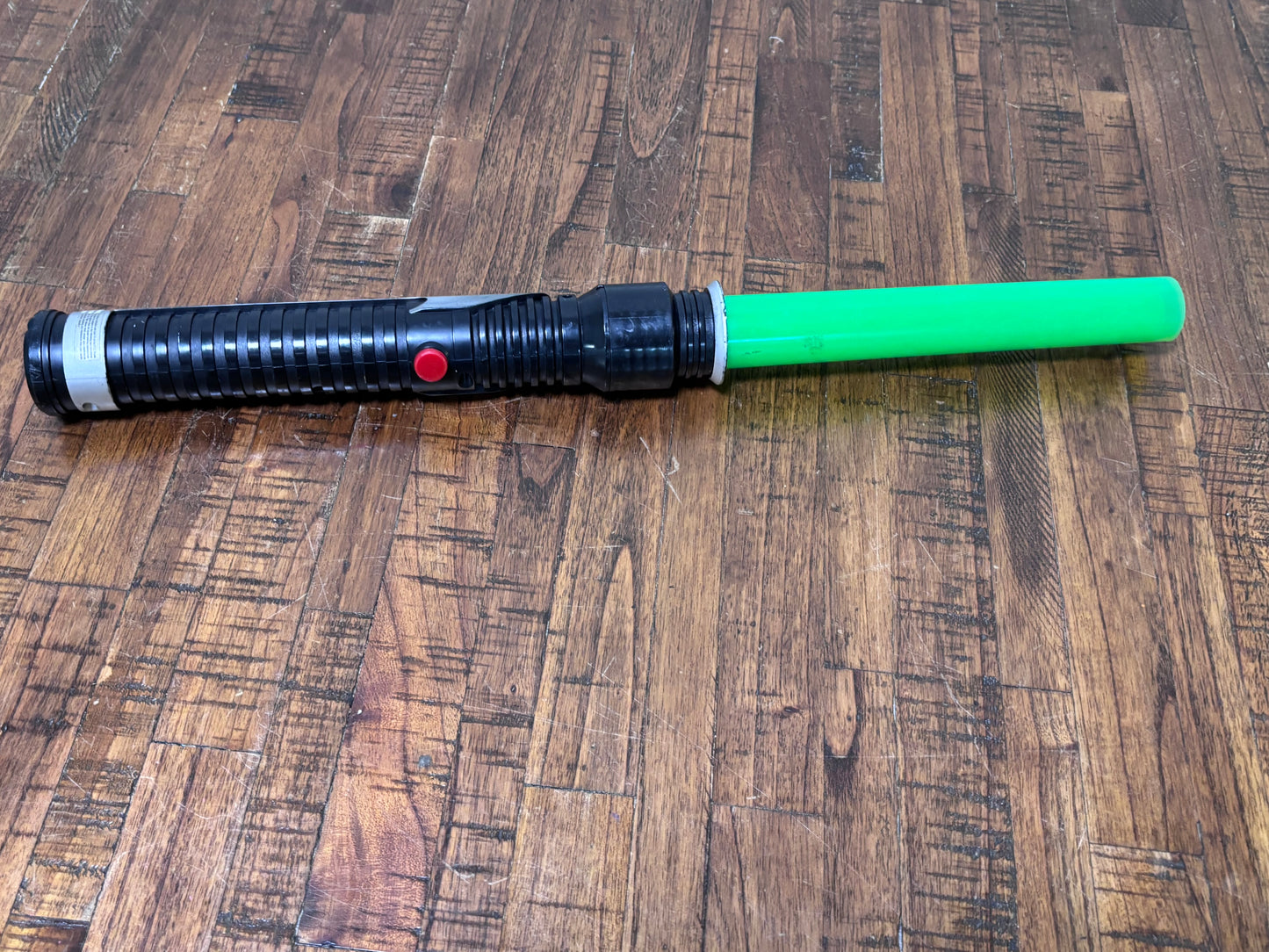 Star Wars 1999 Green Lightsaber Retractable Hasbro Qui Gon Jinn Vintage