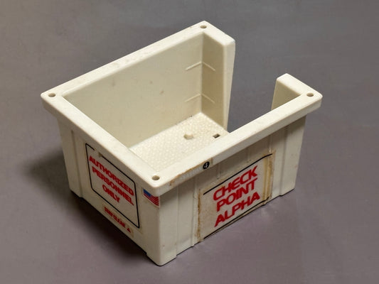 Hasbro Vintage GI Joe 1985 Check Point Alpha Tower Top Accessory Part w/ Stickers