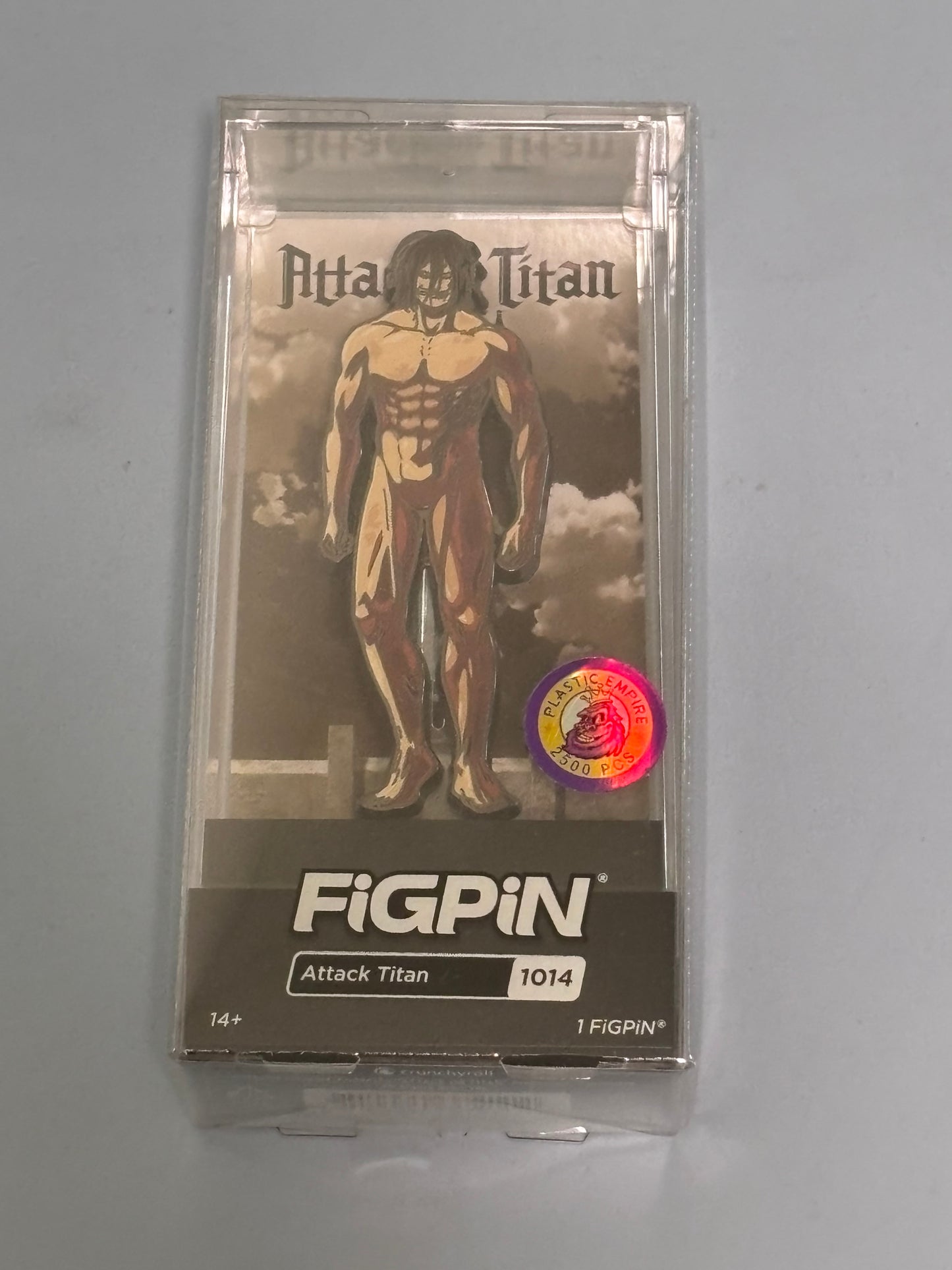 FiGPiN Attack Titan #1014 LE 2500 Plastic Empire NYCC  Exclusive 2022
