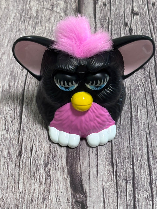 McDonalds Mini Furby 1998 Happy Meal Toy Collectible Black Pink