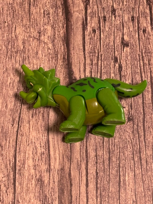 Downtown Disney T-Rex Cafe Dinosaur Triceratops Green Figure Toy 2-1/2" Figure