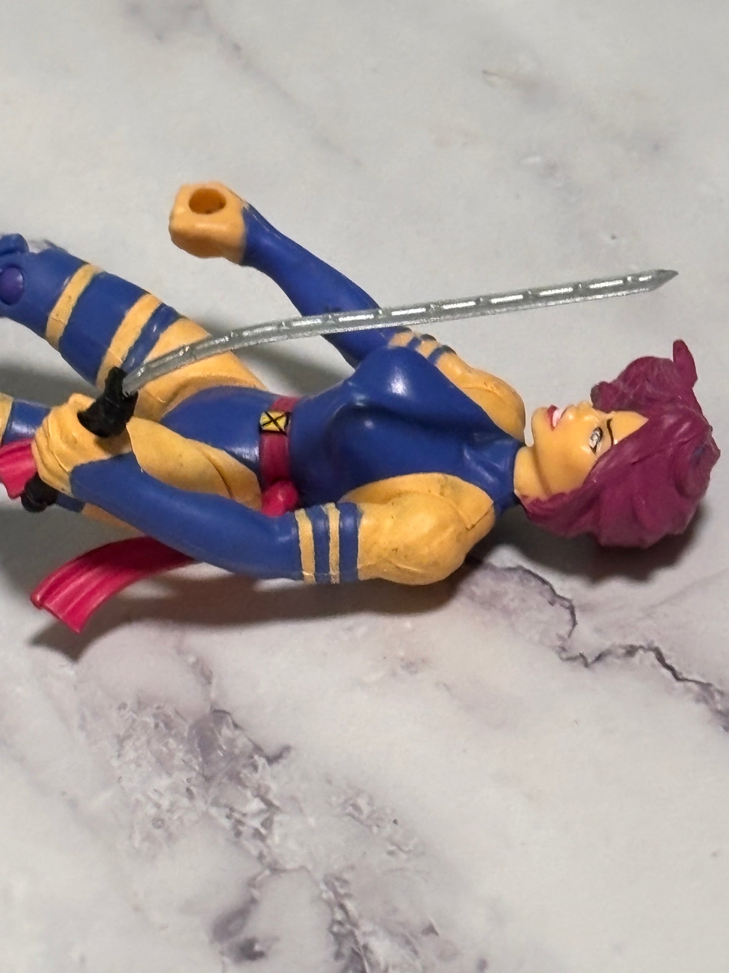 1996 Blue Psylocke 5" Toy Biz Action Figure X-Men Marvel Comics Vintage Original