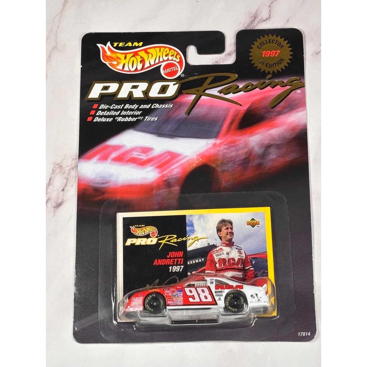John Andretti Hot Wheels Pro Racing 98 1st Edition Short Track 1/64 Diecast Car