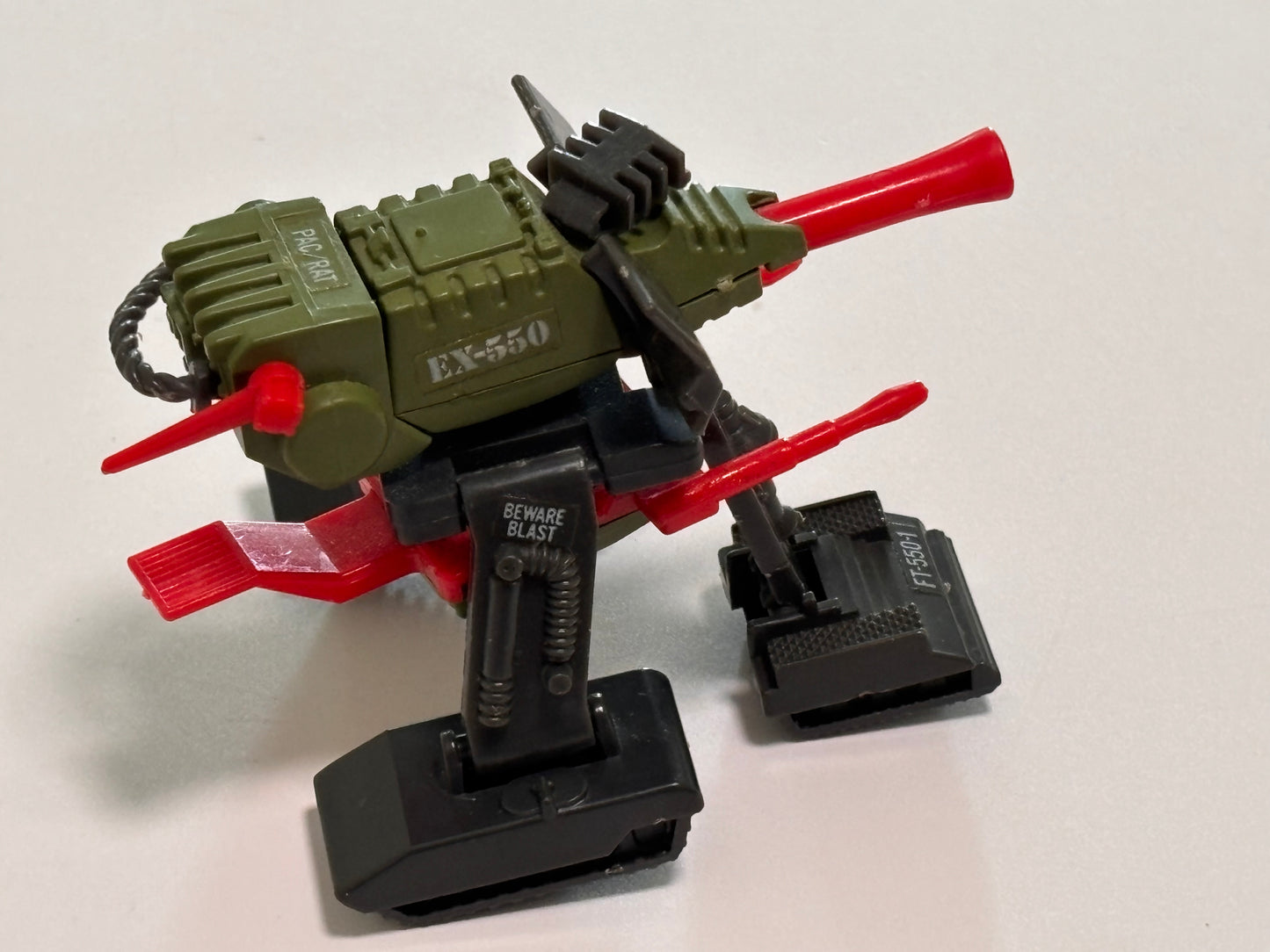 GI Joe Vehicle PAC RAT Flame Thrower Dark Green Mail Away Vintage Vehicle 1983