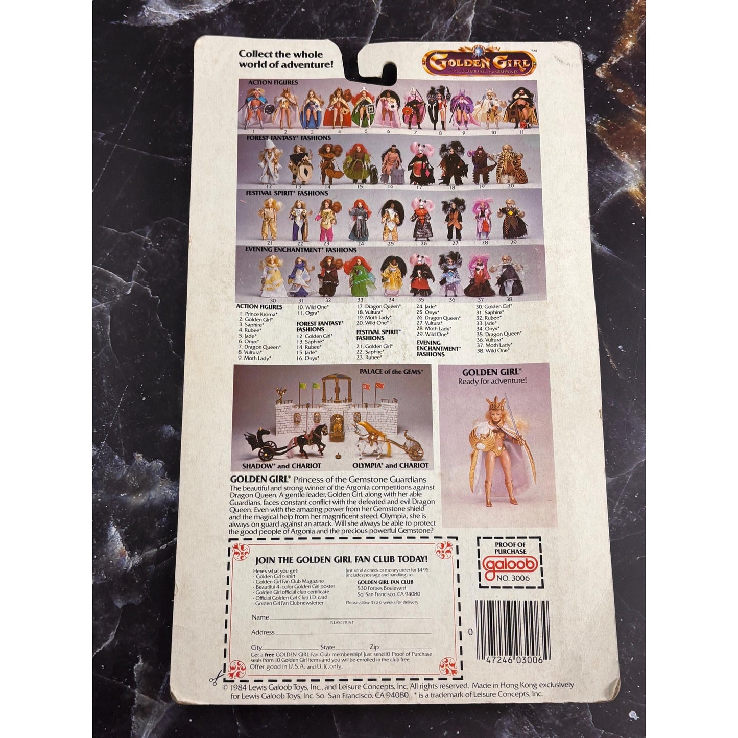Golden Girl Guardians Adventure Fashion Forest Fantasy Outfit 1984 Galoob New