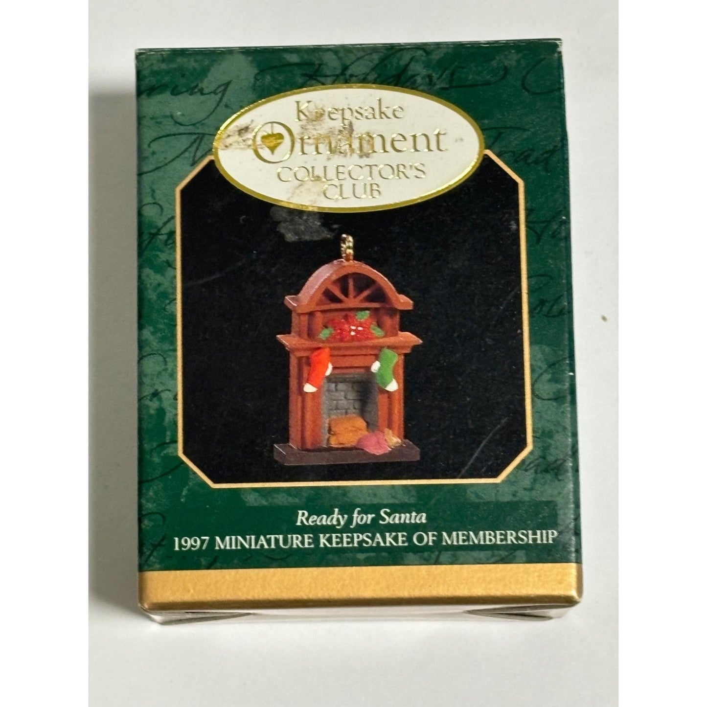 Hallmark Ornament Miniature 1997 Ready For Santa Membership Ornament