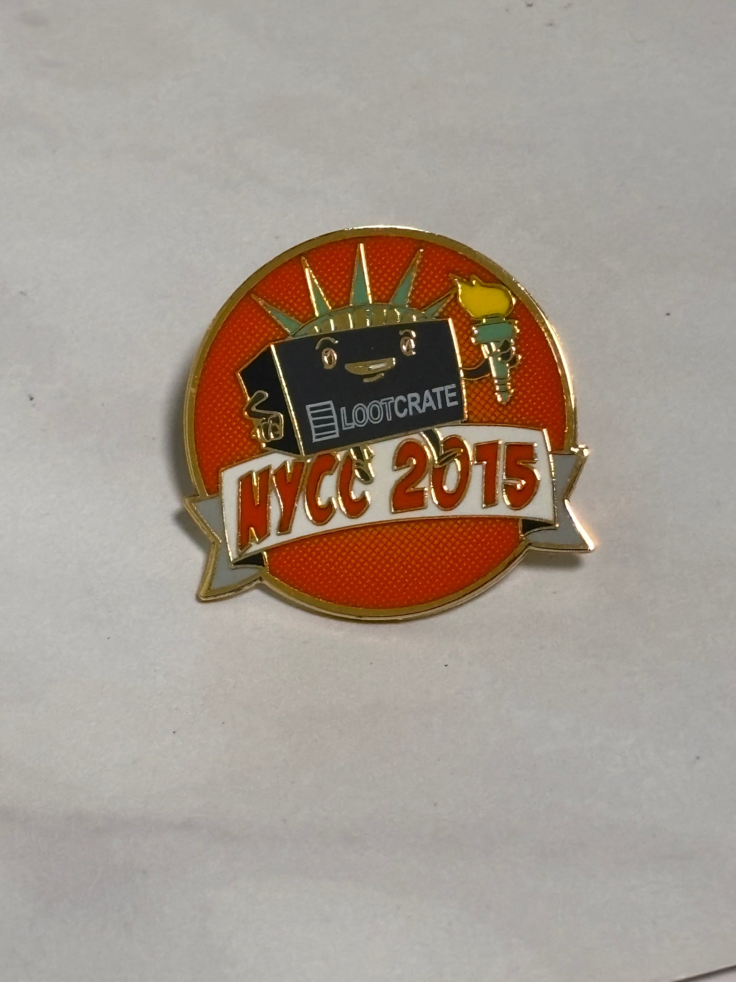 Loot Crate NYCC 2015 Exclusive Collectible Pin Enamel New York Comic Con