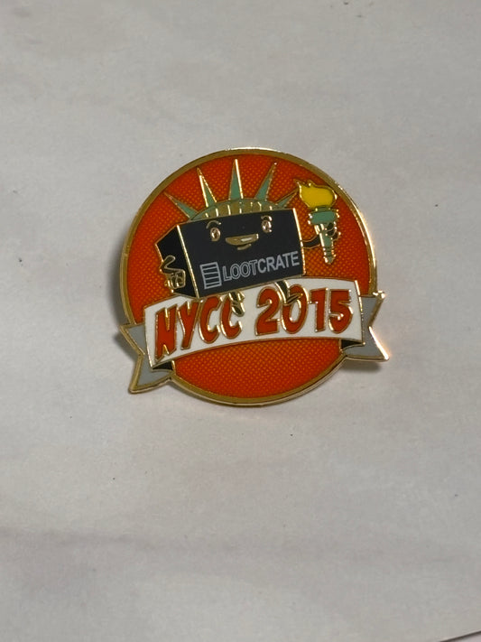 Loot Crate NYCC 2015 Exclusive Collectible Pin Enamel New York Comic Con