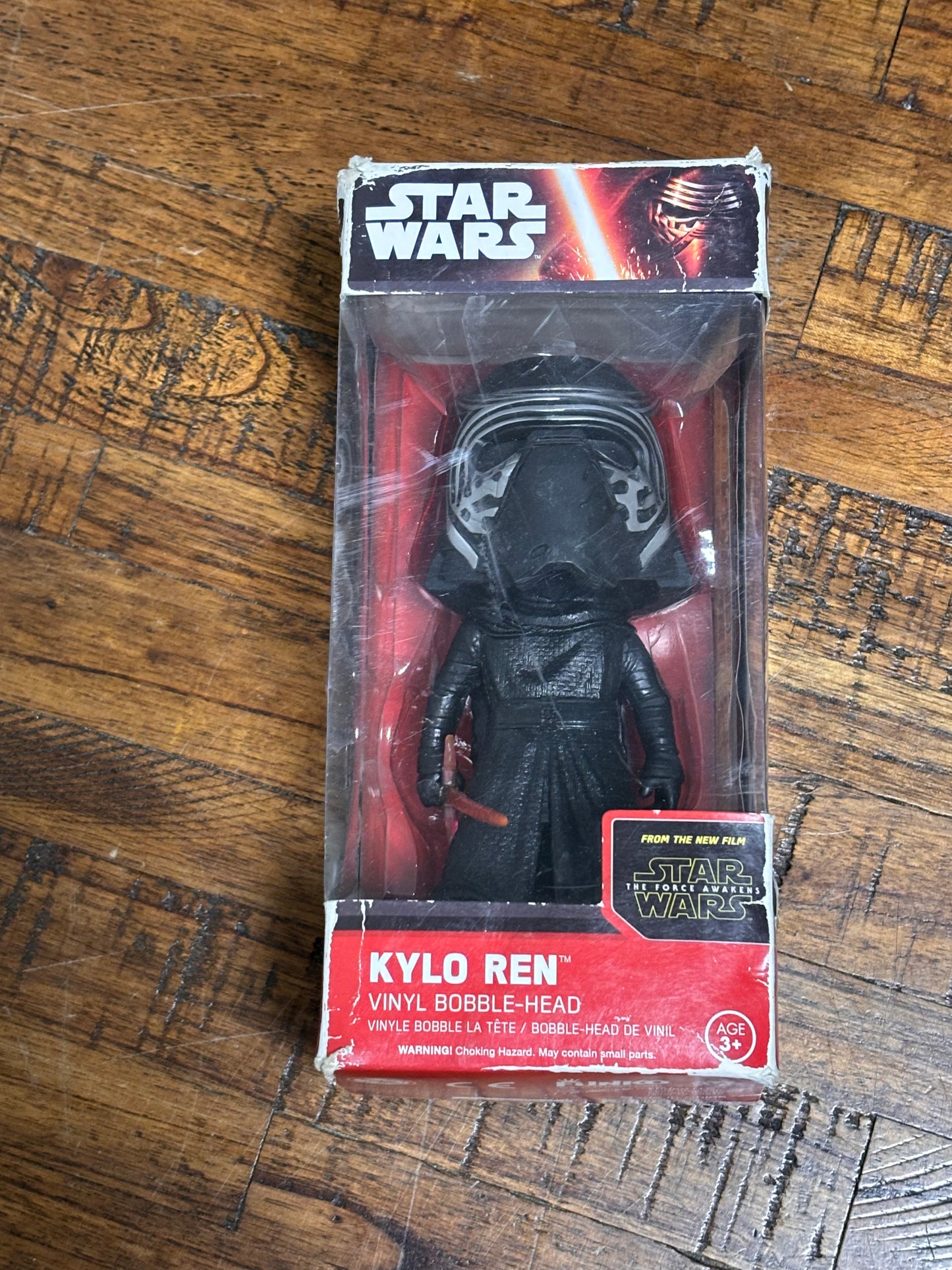 Star Wars Disney Funko The Force Awakens Kylo Ren Bobble Head Wacky Wobbler 2015 Action Figure New