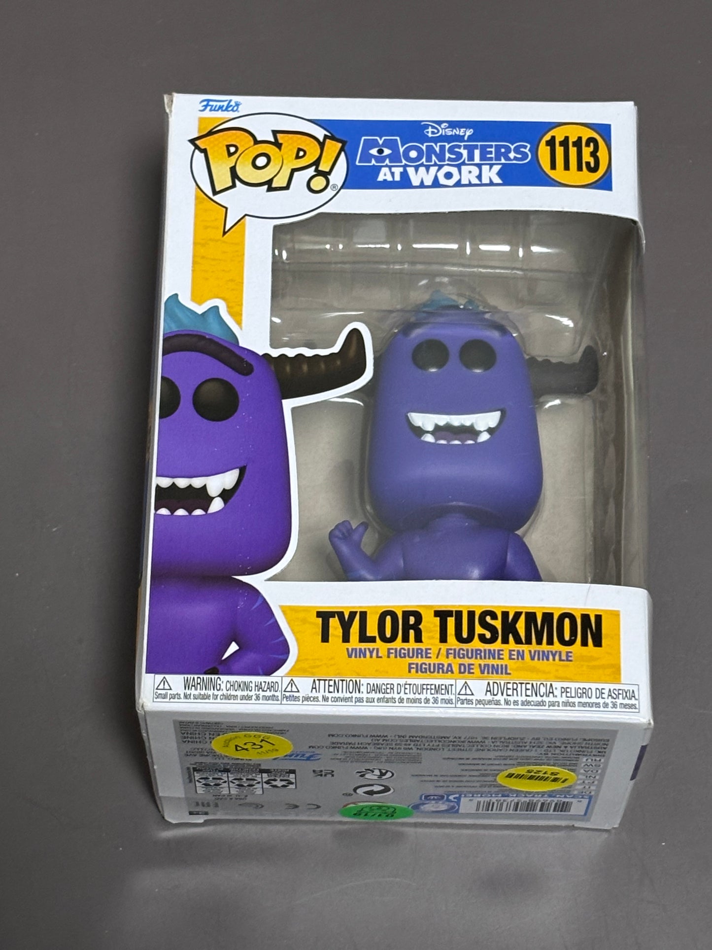 Disney Monsters At Work Tylor Tuskmon  - Funko POP! Vinyl Figure #1113