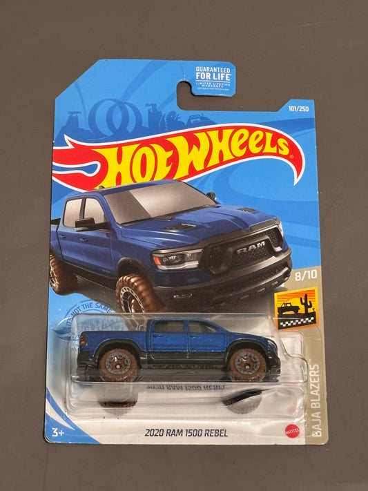 Hot Wheels 2021 HW Baja Blazer 8/10 Blue 2020 RAM 1500 Rebel