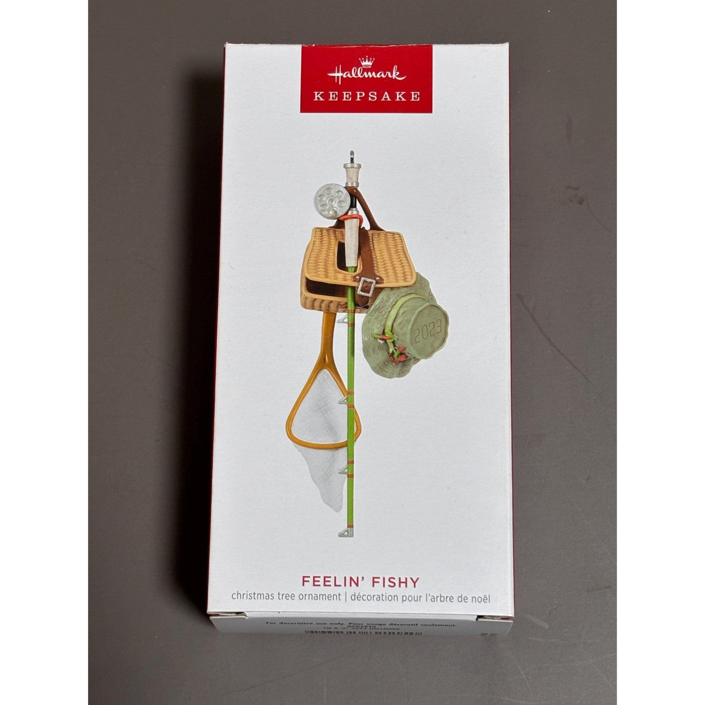 Hallmark Keepsake Ornament Feelin Fishy Christmas Ornament Fishing 2023