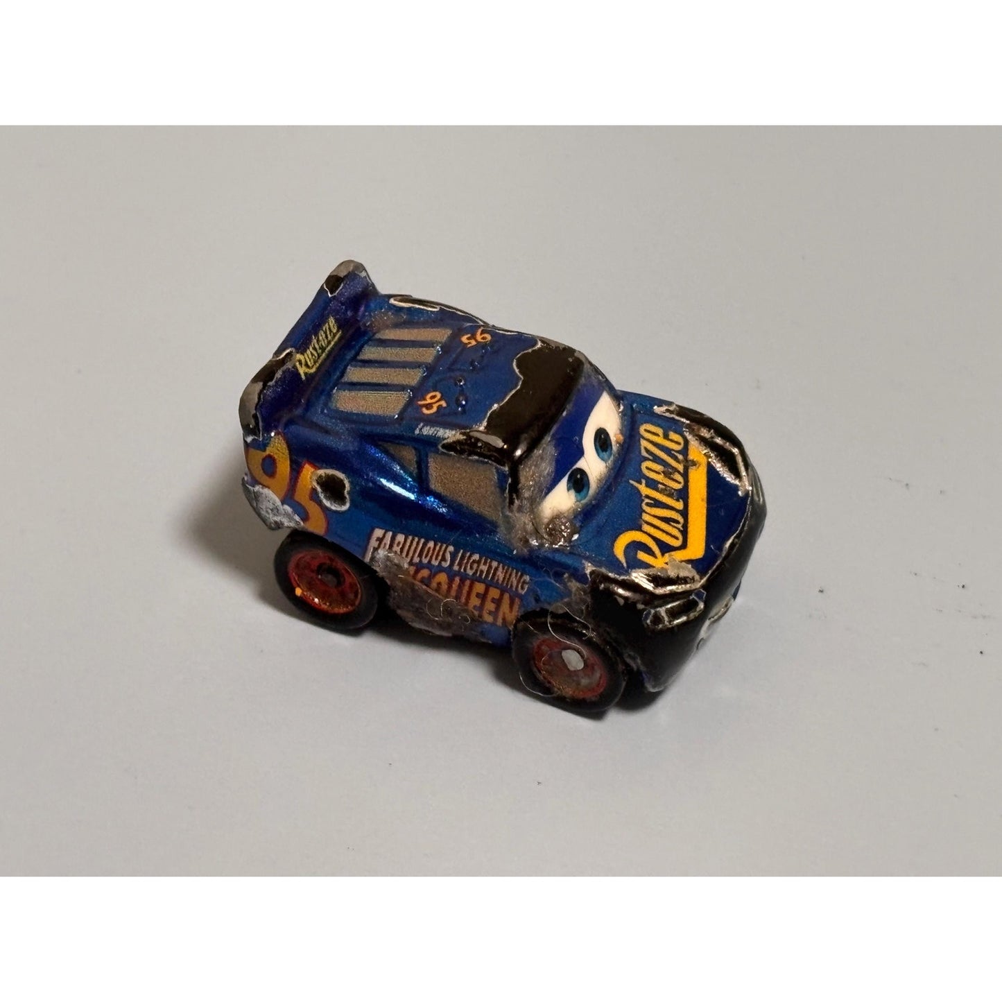 Disney Pixar Cars Mini Derby Racers Series 5 Rust-Eze Lighting McQueen Die-Cast
