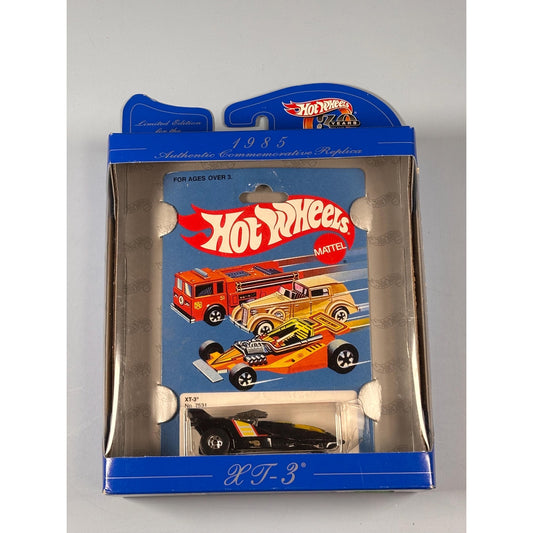 Hot Wheels Vintage 30th Anniversary XT-3 Black BW Blackwall 1985 3-Wheel Car