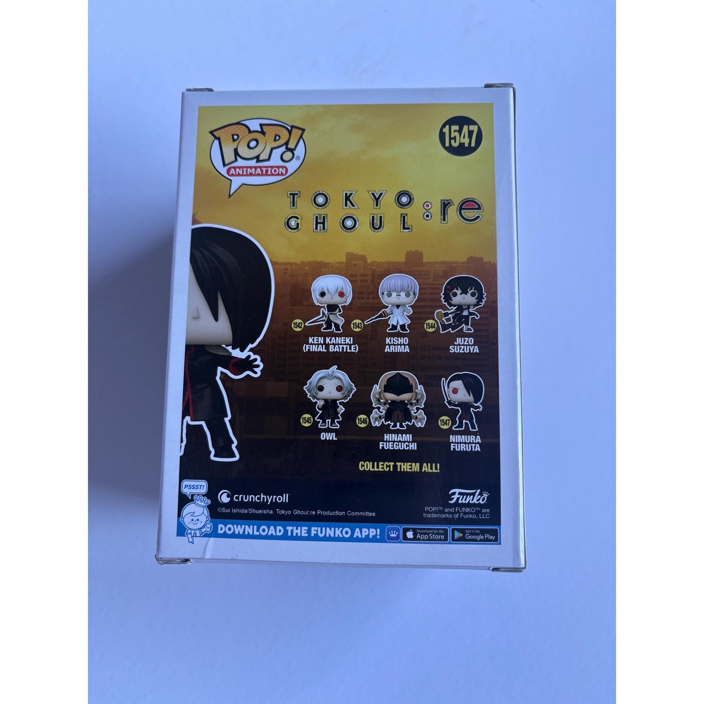POP! Funko Animation Tokyo Ghoul Re: #1547 NIMURA FURUTA