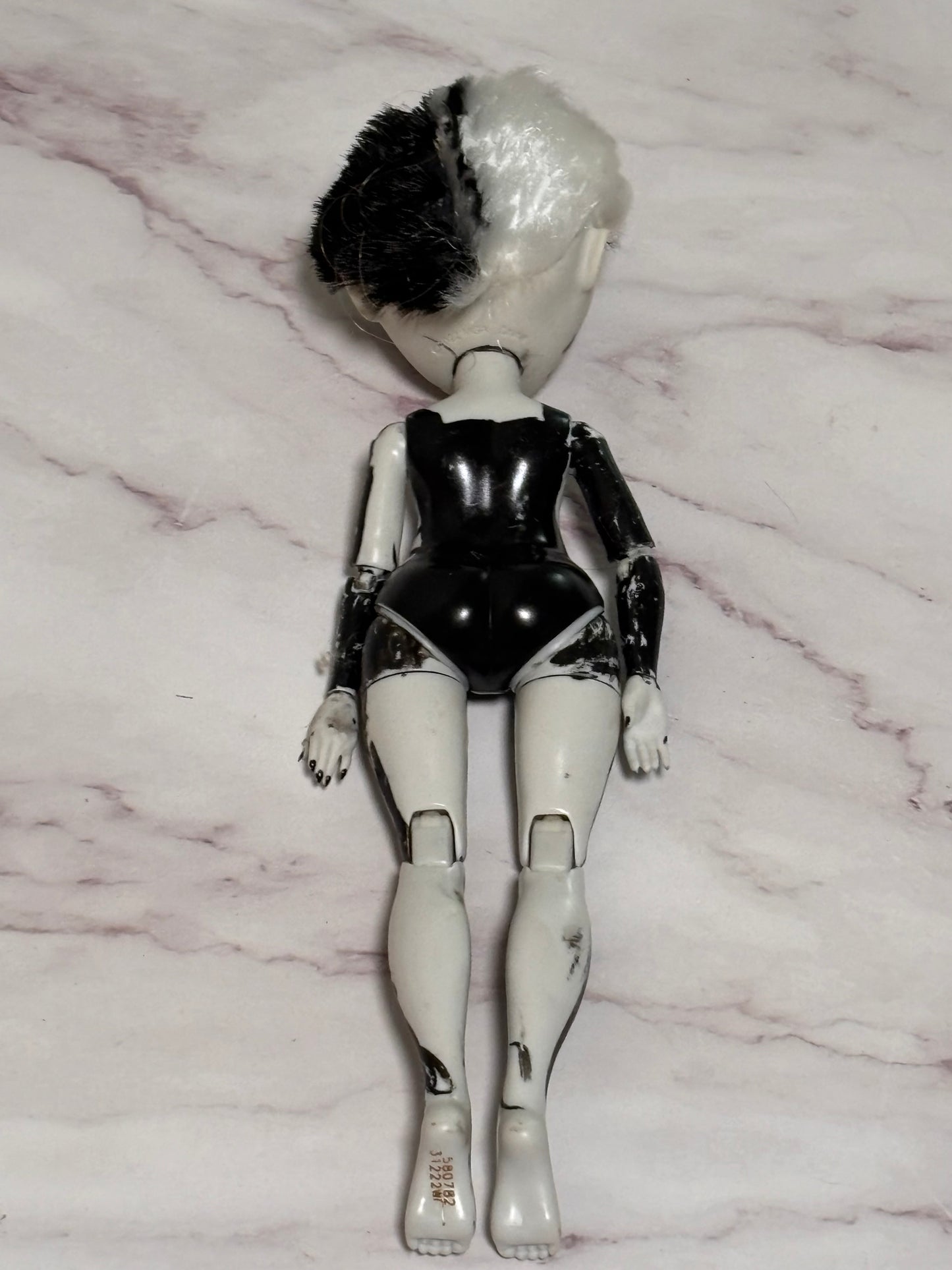 MGA Rainbow Shadow High Doll Heather Grayson Black White Hair OOAK