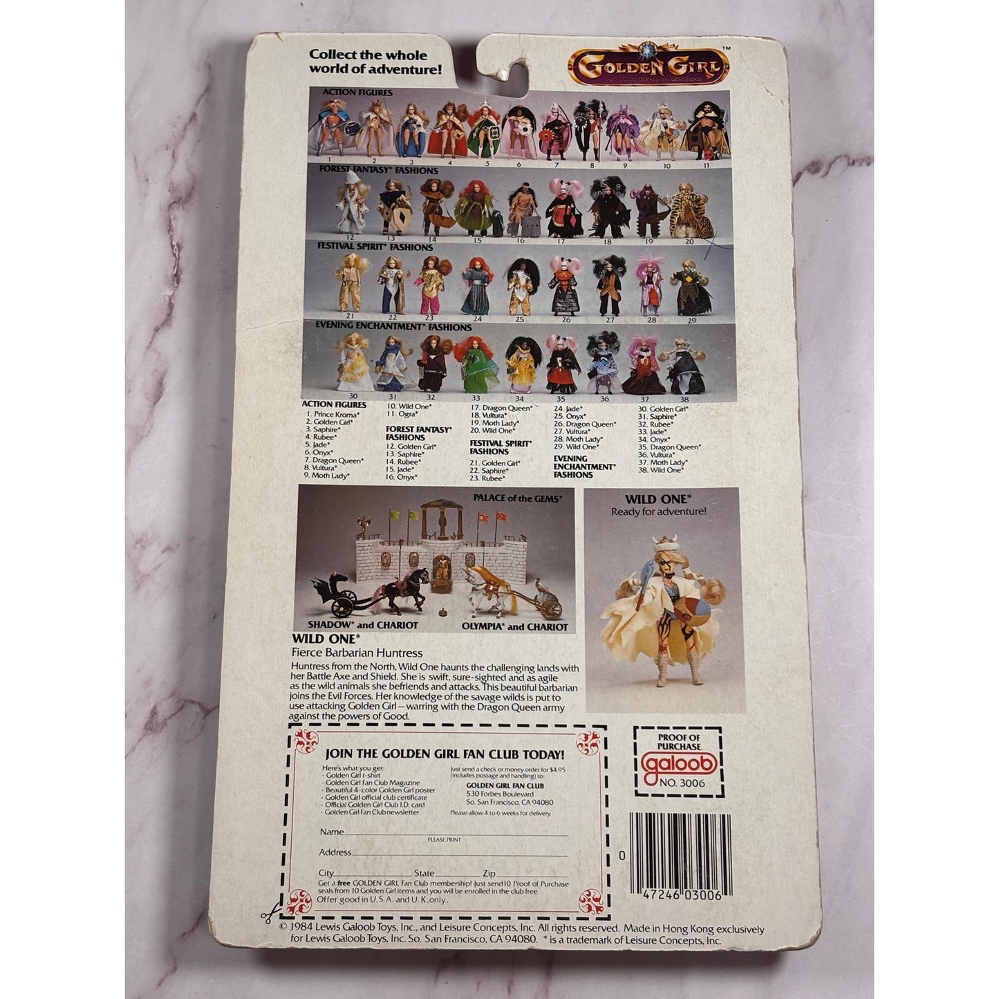 Vintage 1984 GALOOB Golden Girls Adventure Fashion Forest Fantasy Outfits New