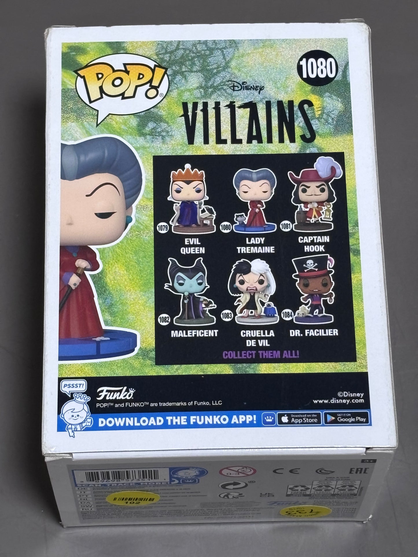 Funko Pop! Vinyl Disney Villains Lady Tremaine Lucifer Cat #1080 New