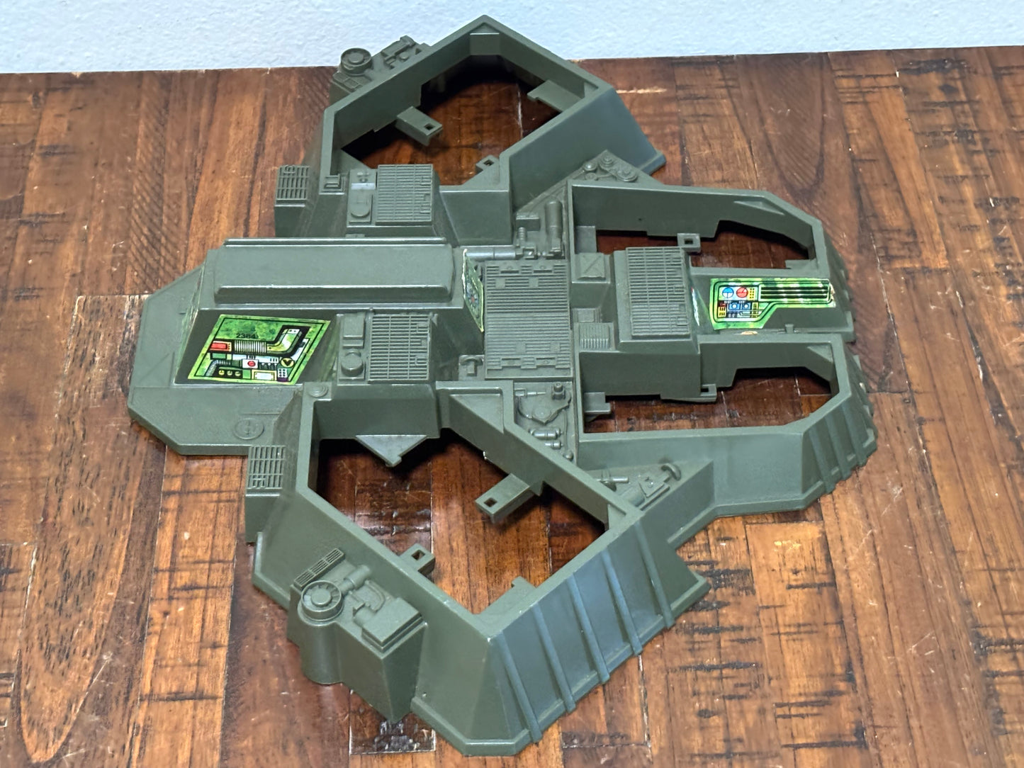 GI Joe Cobra Battle Game Green Battle Station base 1982 Replacement Vintage