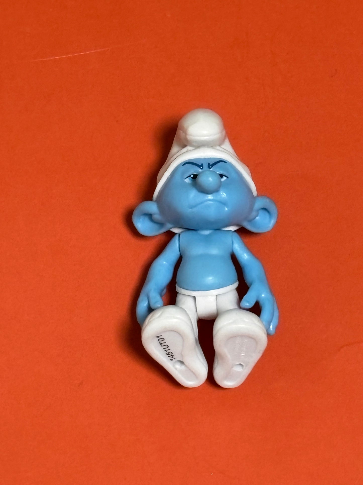 Smurfs 2011 Movie Grouchy Figure PVC Doll Toys R Us Exclusive Jacks Pacific 3”