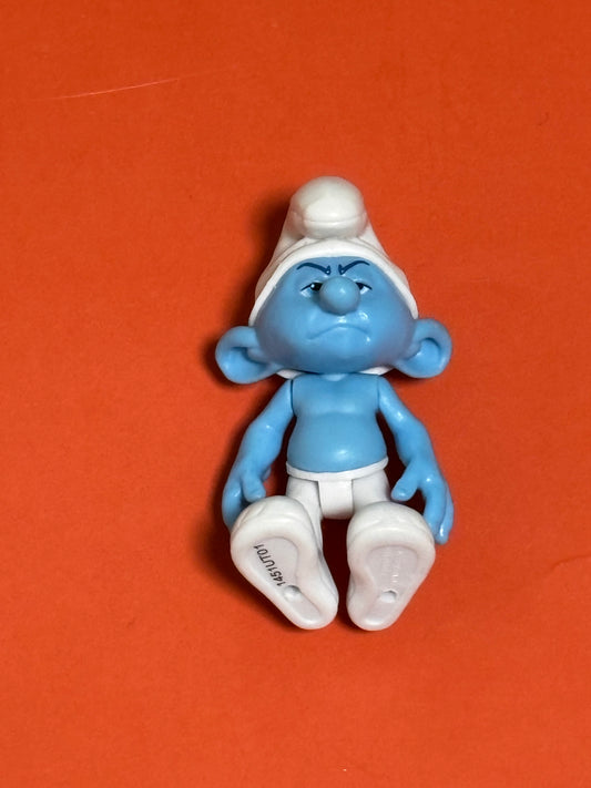 Smurfs 2011 Movie Grouchy Figure PVC Doll Toys R Us Exclusive Jacks Pacific 3”