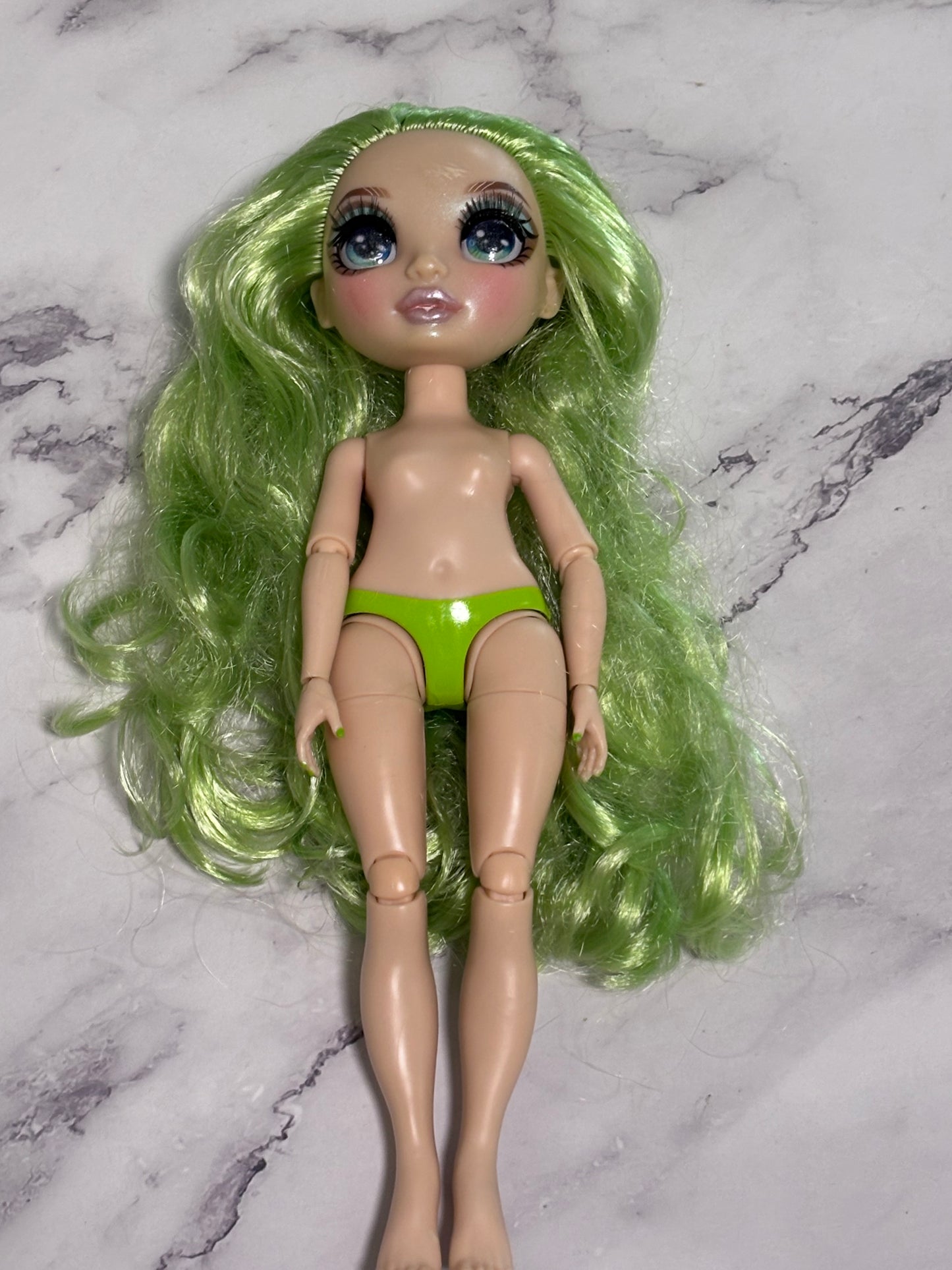 Rainbow High Winter Break Jade Hunter Nude Articulated Fashion Doll Green Hair