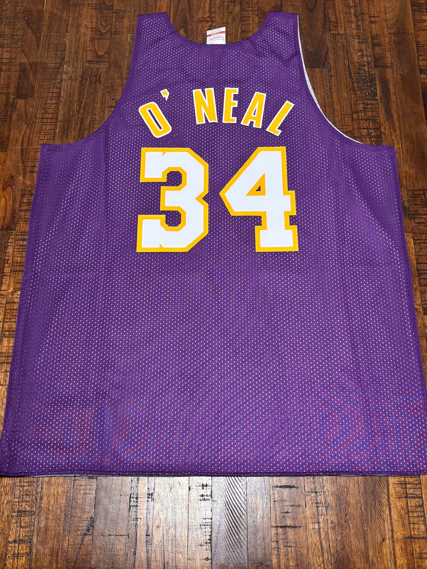 Shaq Shaquille O’Neal Los Angeles LA Lakers Mitchell & Ness Nba Mesh Reversible Tank Top Jersey Purple Gray Mens  L Large New NWOT