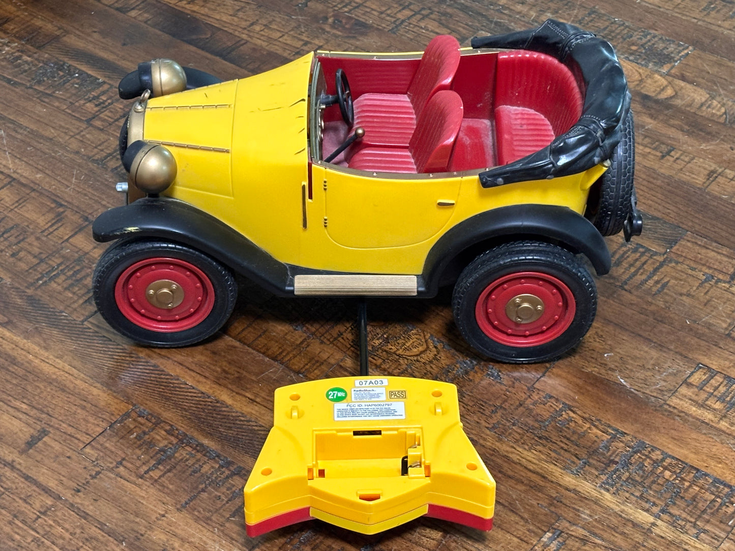 Vintage Radio Shack Brum Convertible Car Roadster Jalopy With Remote