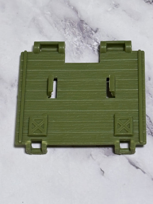 GI Joe ARAH 1987 Coastal Defender Green Part Back Rear Panel Hatch Vintage