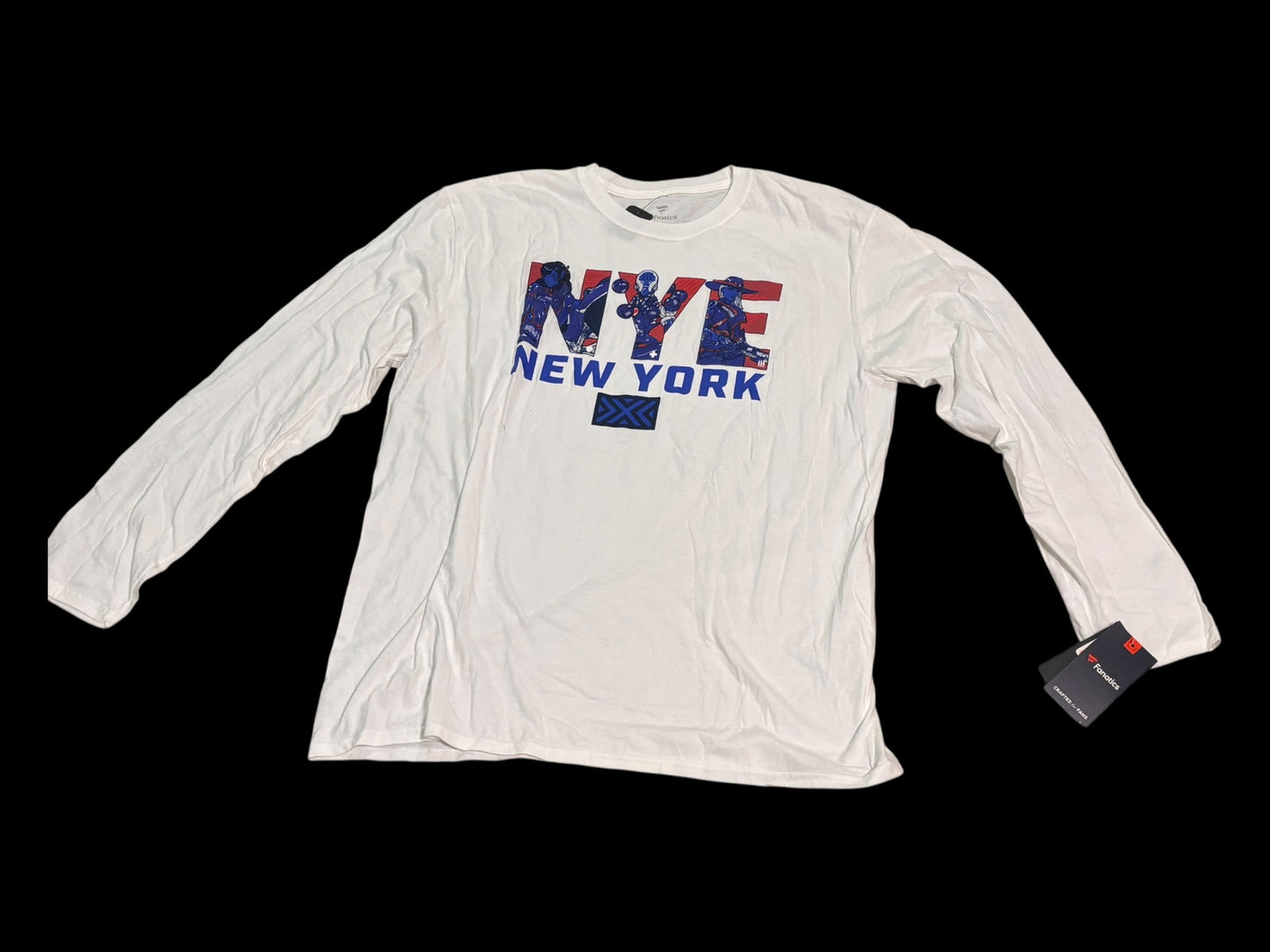 New York Excelsior NYE White T Shirt Men’s Long Sleeve White Overwatch League Blizzard Owl City Hero New NWT