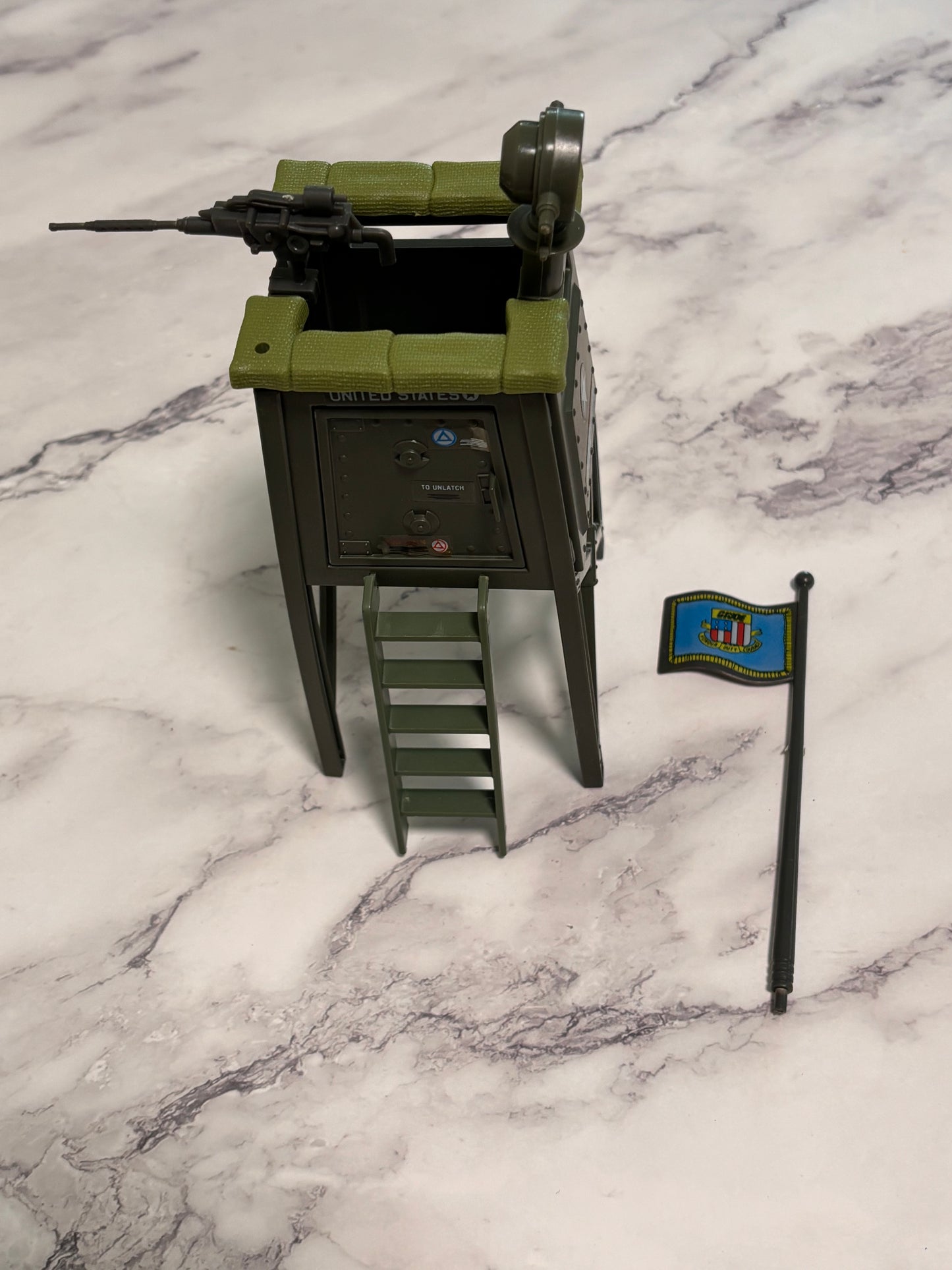 GI Joe Cobra Watch Tower Battle Station Playset 1984 Vintage Complete