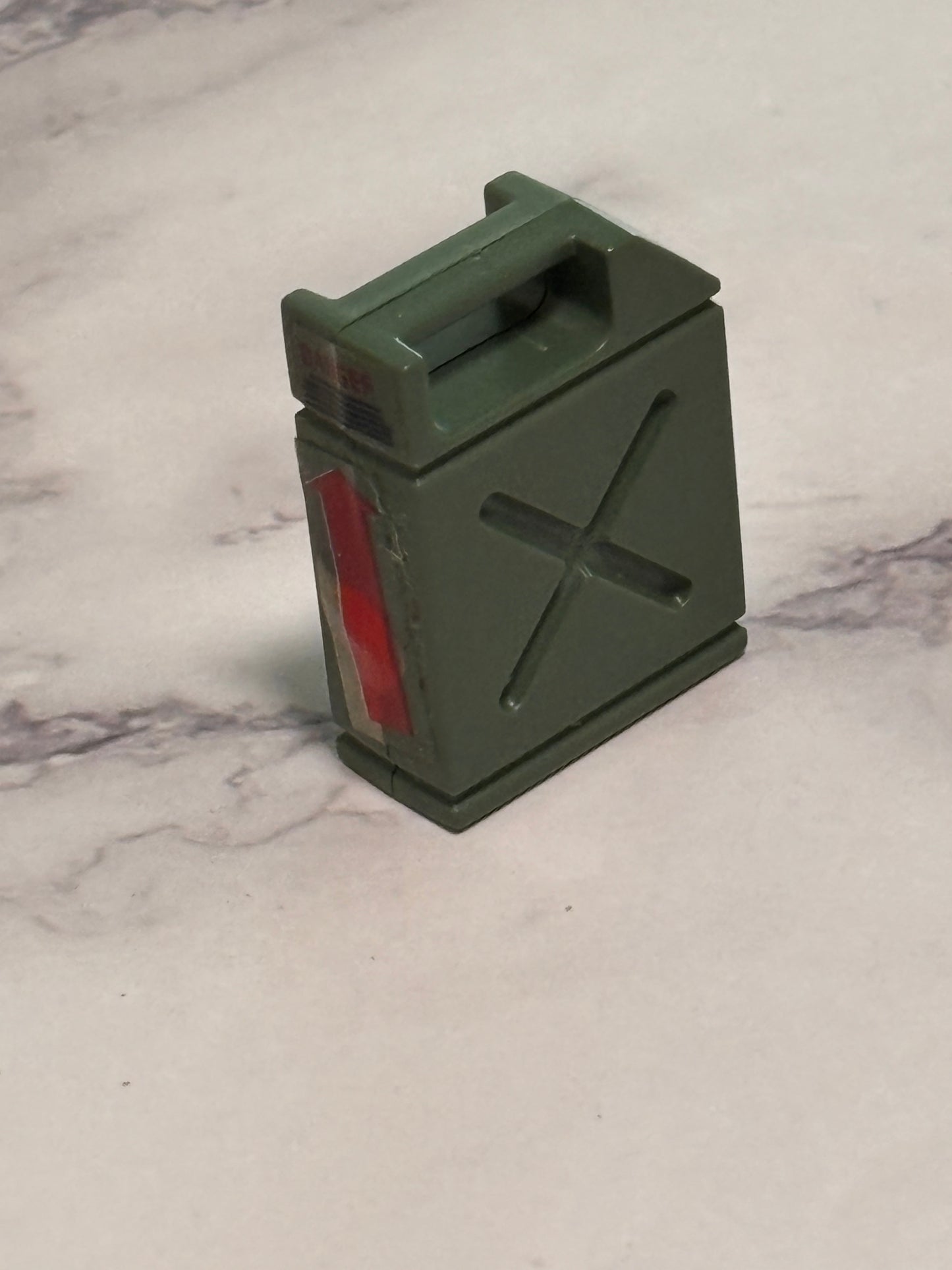 1984 Gi Joe Mortar Defense Unit Gas Jerry Can Original Accessory Green